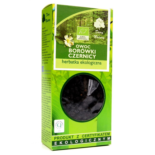 Herbatka owoc borówki czernicy 100 g - Dary Natury (EKO)