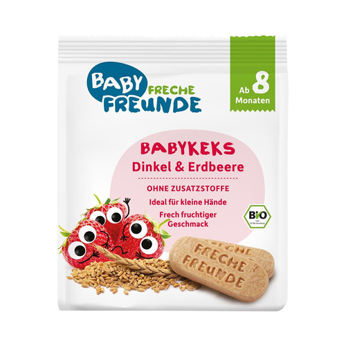 Biszkopty Orkiszowe Truskawkowe 100g - Freche Freunde