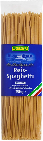 Makaron ryżowo razowy spaghetti bezglutenowy 250 g  -  Rapunzel (BIO)