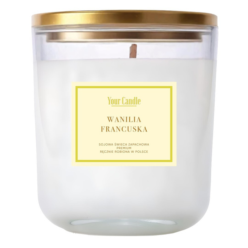 Świeca sojowa zapachowa wanilia francuska 180 ml - Your Candle