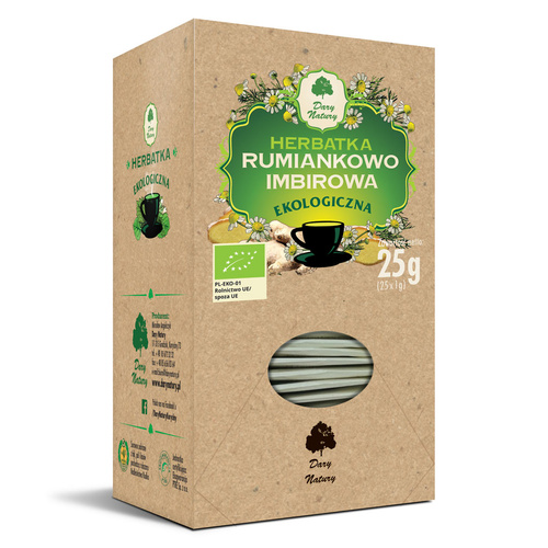 Herbatka Rumiankowo   Imbirowa Bio (25 X 1 G) 25 G  -  DARY NATURY