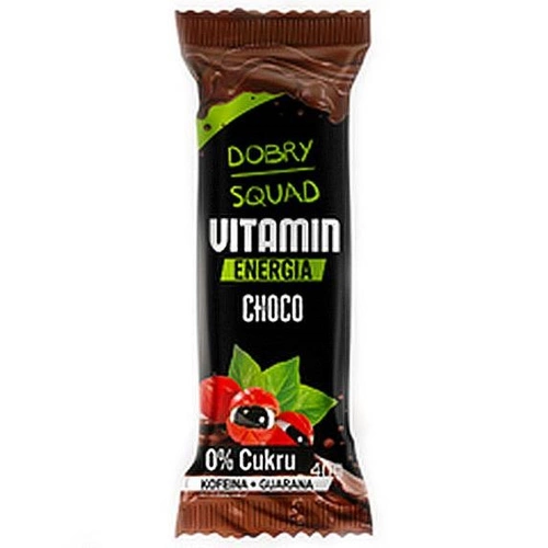 Baton Vitamin Energia Choco Bez Dodatku Cukru 40 G - Dobry Squad