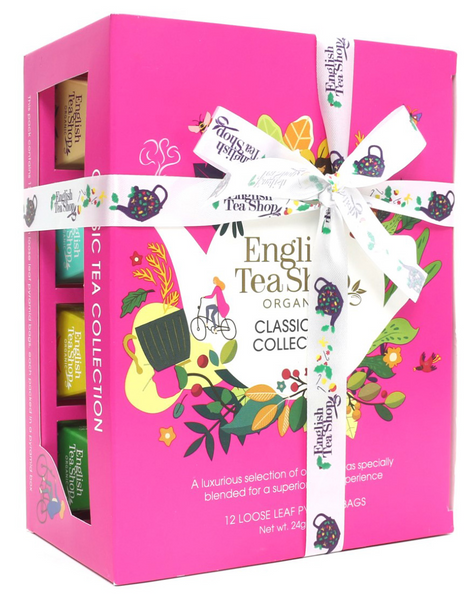 Kolekcja herbat klasycznych piramidki 12 smaków 12 szt. 24 g - English Tea Shop Organic (EKO)