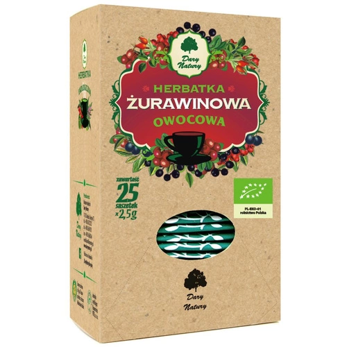 Herbatka Żurawinowa 25x,5g - Dary Natury