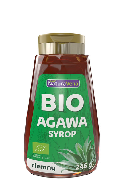 Syrop z Agawy Ciemny 245g - NaturaVena