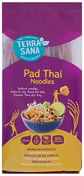 Makaron (Z Ryżu Brązowego) Typu Noodle Pad Thai Bio 250 G - Terrasana