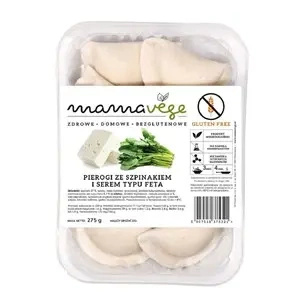 Pierogi ze szpinakiem i serem typu feta bezglutenowe 275 g - Mama Vege