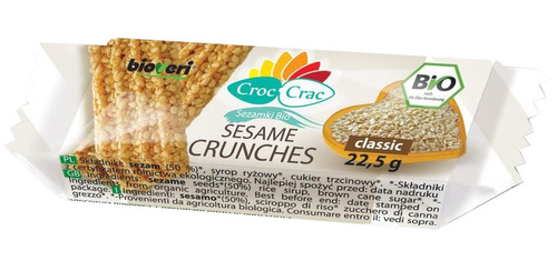 Sezamki Classic 22,5g EKO - Croc Crac BIO BIOVERI