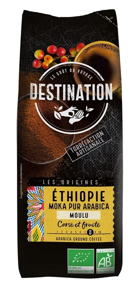 Kawa Mielona Arabica 100 % Etiopia 250 g  -  DESTINATION