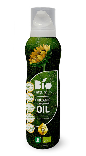 Olej słonecznikowy (spray) do gotowania i smażenia tłoczony na zimno 200 ml - ekko (EKO)