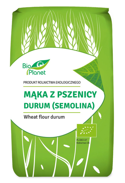 Mąka z Pszenicy Durum (Semolina) 500g - Bio Planet EKO