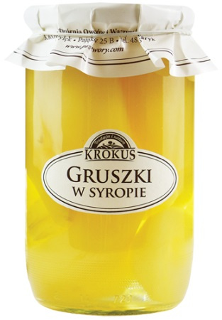 Gruszki w Syropie Gruszka 720g - Krokus