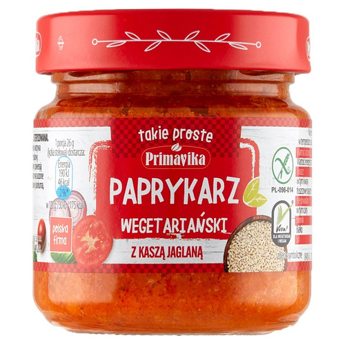 Primavika - Paprykarz Wegetariański z Kaszą Jaglaną 160g