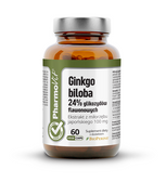 MIŁORZĄB JAPOŃSKI (GINKGO BILOBA) BEZGLUTENOWY 60 KAPSUŁEK 19,98 g - PHARMOVIT (CLEAN LABEL)