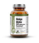 Miłorząb japoński ginkgo biloba (100 mg) bezglutenowy 60 szt. - Pharmovit