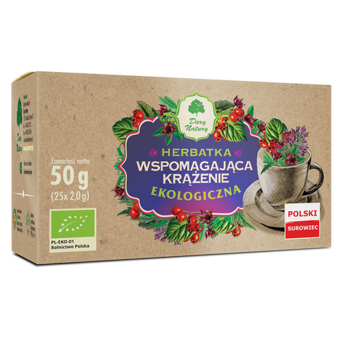 Herbatka wspomagająca krążenie 25 szt. 50 g - Dary Natury (EKO)