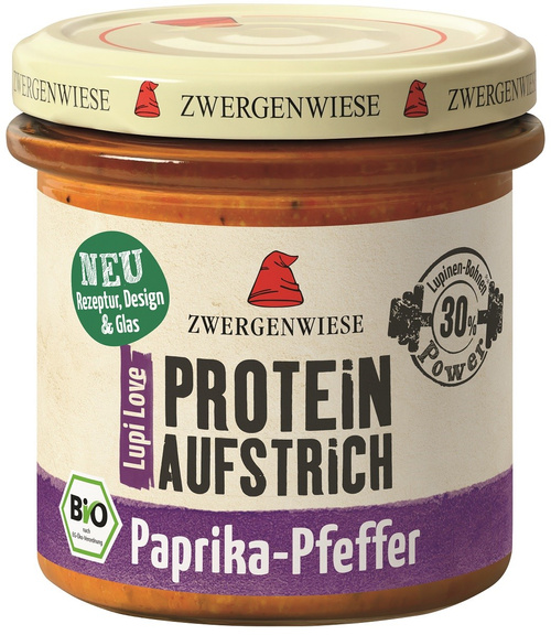 Pasta proteinowa z papryką i pieprzem bezglutenowa 135 g - Zwergenwiese (EKO)