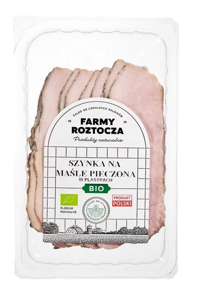 Szynka Na Maśle Pieczona W Plastrach Bio 100 G - Farmy Rotocza