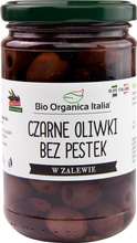 OLIWKI CZARNE BEZ PESTEK W ZALEWIE BIO 280 g (160 g) (SŁOIK) - BIO ORGANICA ITALIA