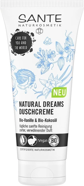 Krem Pod Prysznic Natural Dreams Wanilia I Olej Kokosowy Eco 200 Ml  -  SANTE