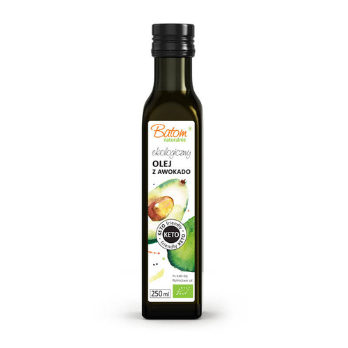 Olej z awokado tłoczony na zimno keto 250 ml - Batom (BIO)