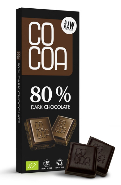 Czekolada ciemna 80 % 40 g - Cocoa (EKO)