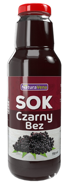 Sok z Czarnego Bzu 750ml - NaturaVena