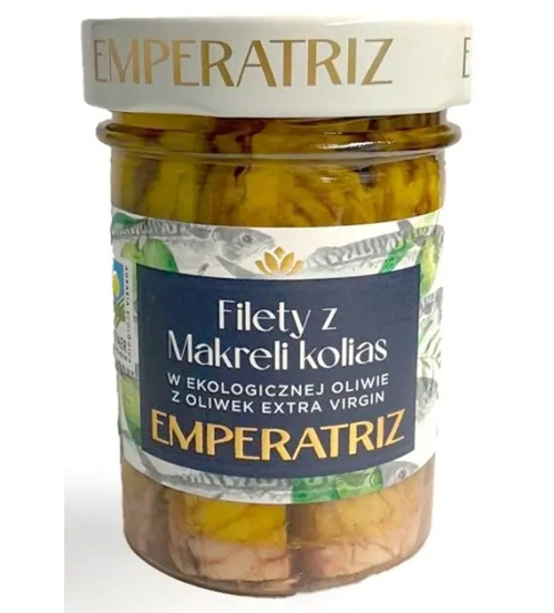Makrela filety w oliwie z oliwek extra virgin 190 g (125 g) - Emperatriz (EKO)