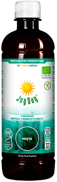 Koncentrat napoju probiotycznego mięta bezglutenowy 500 ml - Joy Day (EKO)