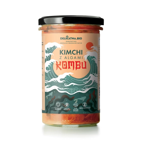 Kimchi Z Algami Kombu 540 G - Delikatna (Zakwasownia)