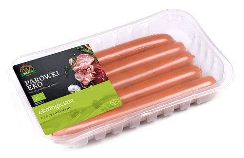 Parówki naturalne (5 sztuk) 320 g - Wasąg (BIO)