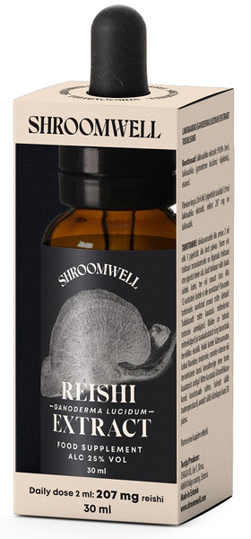 Grzyby reishi ekstrakt w kroplach 30 ml - Shroomwell