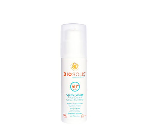 KREM PRZECIWSŁONECZNY DO TWARZY SPF 50+ ECO 50 ml - BIOSOLIS