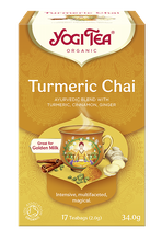 HERBATKA ZŁOTY CHAI Z KURKUMĄ (TURMERIC CHAI) BIO (17 x 2 g) 34 g - YOGI TEA