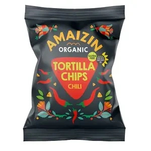 Chipsy tortilla kukurydziane chili bezglutenowe 75 g - Amaizin (EKO)
