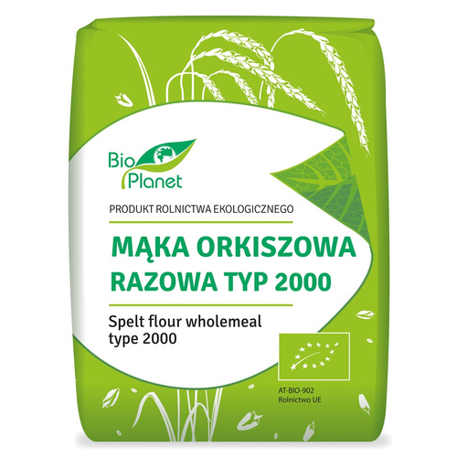 Mąka orkiszowa razowa (typ 2000) 1 kg - Bio Planet (BIO)