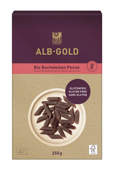 Makaron Gryczany Penne Bezglutenowy 250g - ALB-GOLD