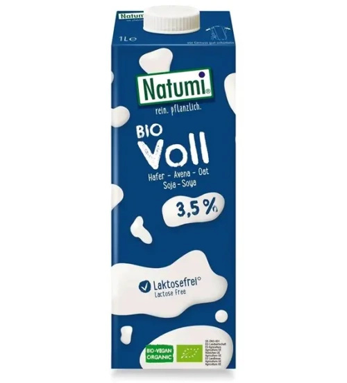 Napój owsiano sojowy 3,5 % bez dodatku cukru 8 x 1 l - Natumi (EKO)