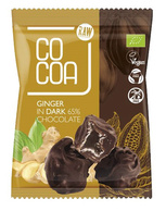 Imbir Kandyzowany W Ciemnej Czekoladzie 65 % Bio 70 G  -  COCOA