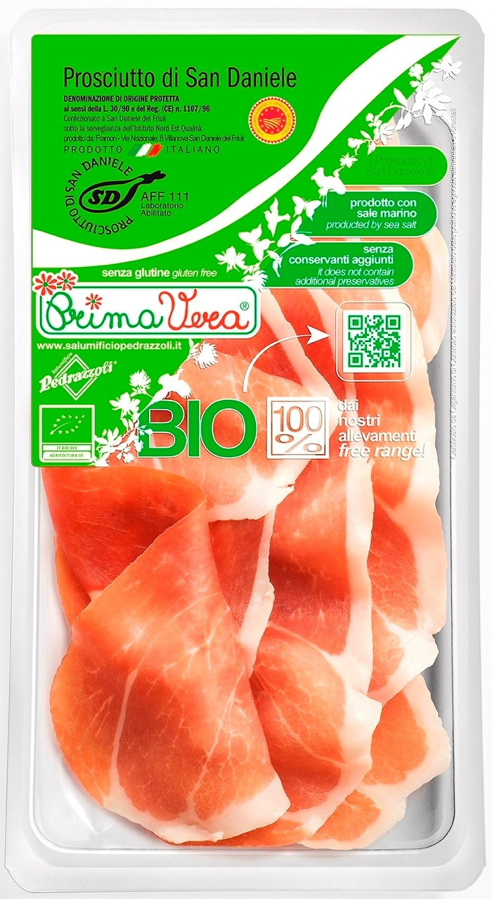SZYNKA PROSCIUTTO DI SAN DANIELE D.O.P. PLASTRY BEZGLUTENOWA BIO 60 g