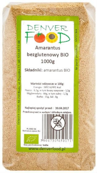 Amarantus Bezglutenowy 1kg - Denver Food