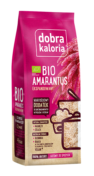 Amarantus Ekspandowany EKO 120g - Dobra Kaloria