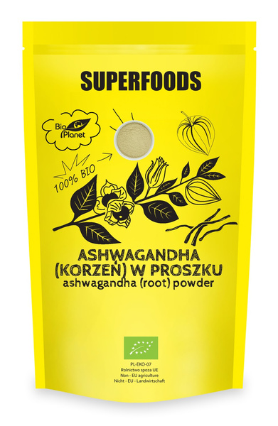 Ashwagandha Sproszkowana 150g - Bio Planet Superfoods