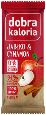 Baton Owocowy Jabłko z Cynamonem 20x35g - Dobra Kaloria