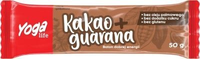 Baton Owocowy Kakao z Guaraną 50g - Yoga Life