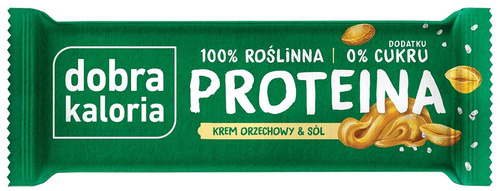 Baton Proteinowy Krem Orzechowy i Sól 45g - Dobra Kaloria