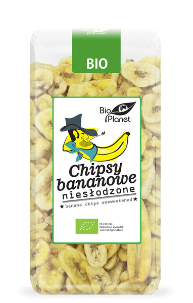 Chipsy Bananowe Niesłodzone 150g - Bio Planet - EKO