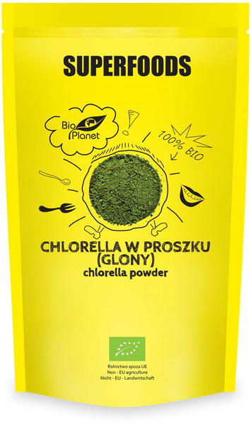 Chlorella Proszek w Proszku Glony 200g - Bio Planet Superfoods