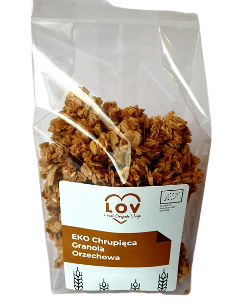 Chrupiąca Granola Orzechowa 100g - Local Organic Vege