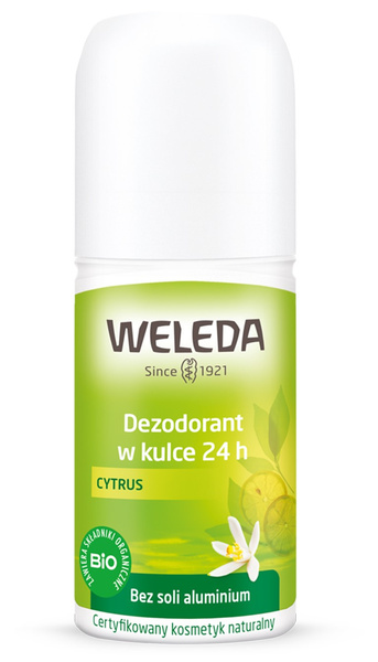 Cytrusowy Dezodorant w Kulce 24 H 50ml - Weleda